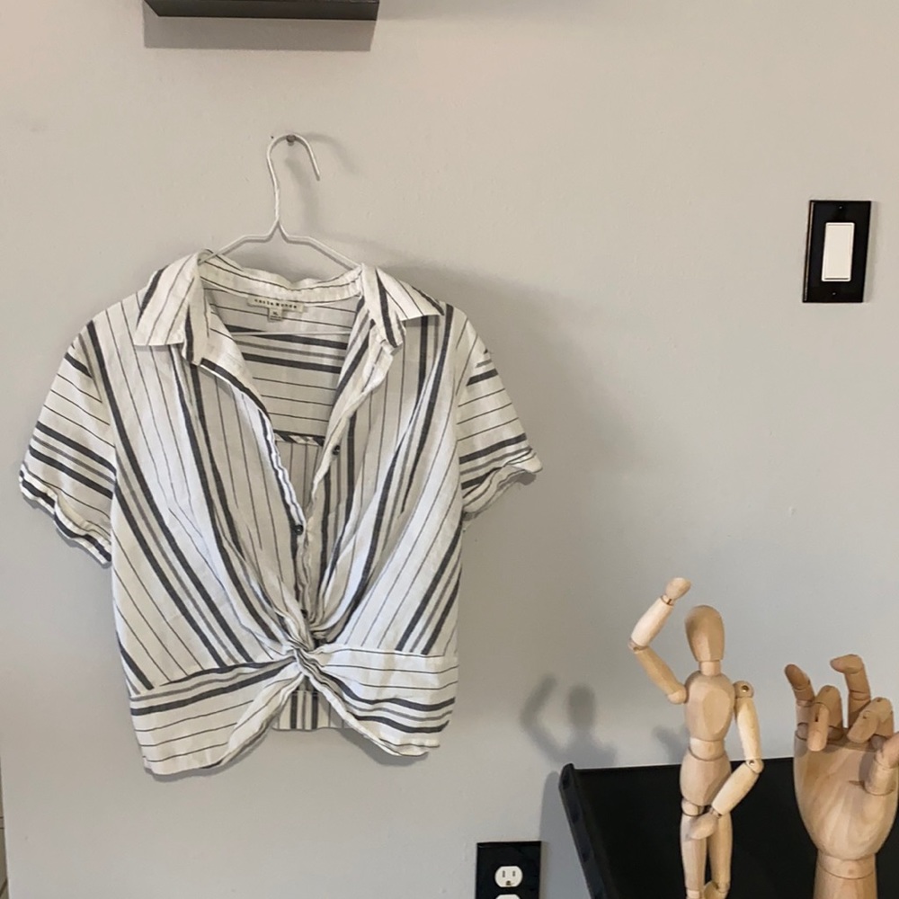 White Basic Button Up